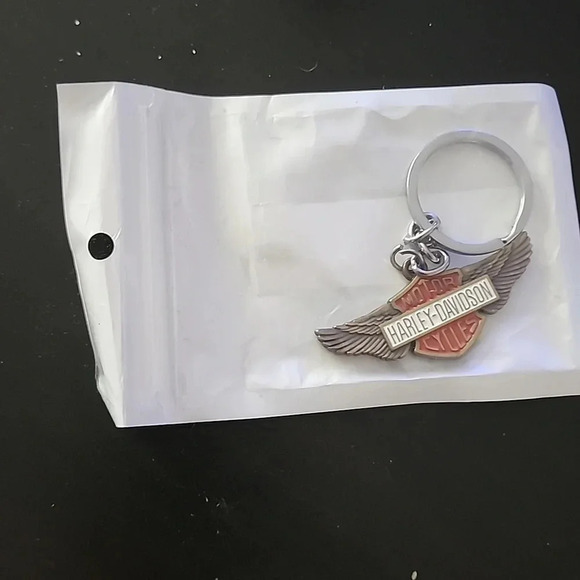 Harley-Davidson Key Chain with Key Ring - Picture 2 of 3